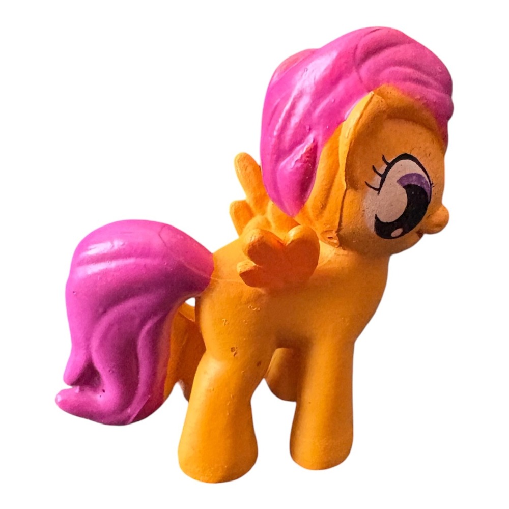 My Little Pony G3 Scootaloo Mini Figure Orange Pink Pegasus Hasbro 2" Toy - Picture 3 of 9